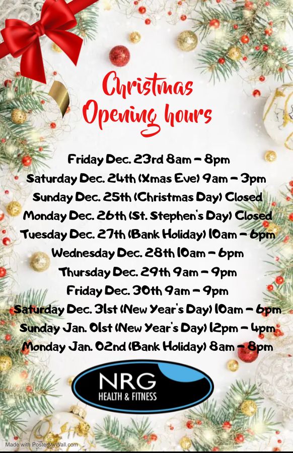 Christmas opening hours 2022