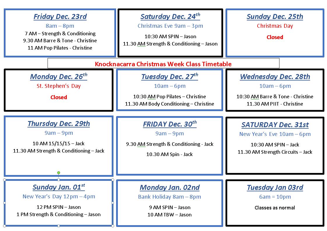 Christmas week Dec. 23rd - Jan. 02nd 2023 Christmas week Dec. 23rd - Jan. 02nd 2023