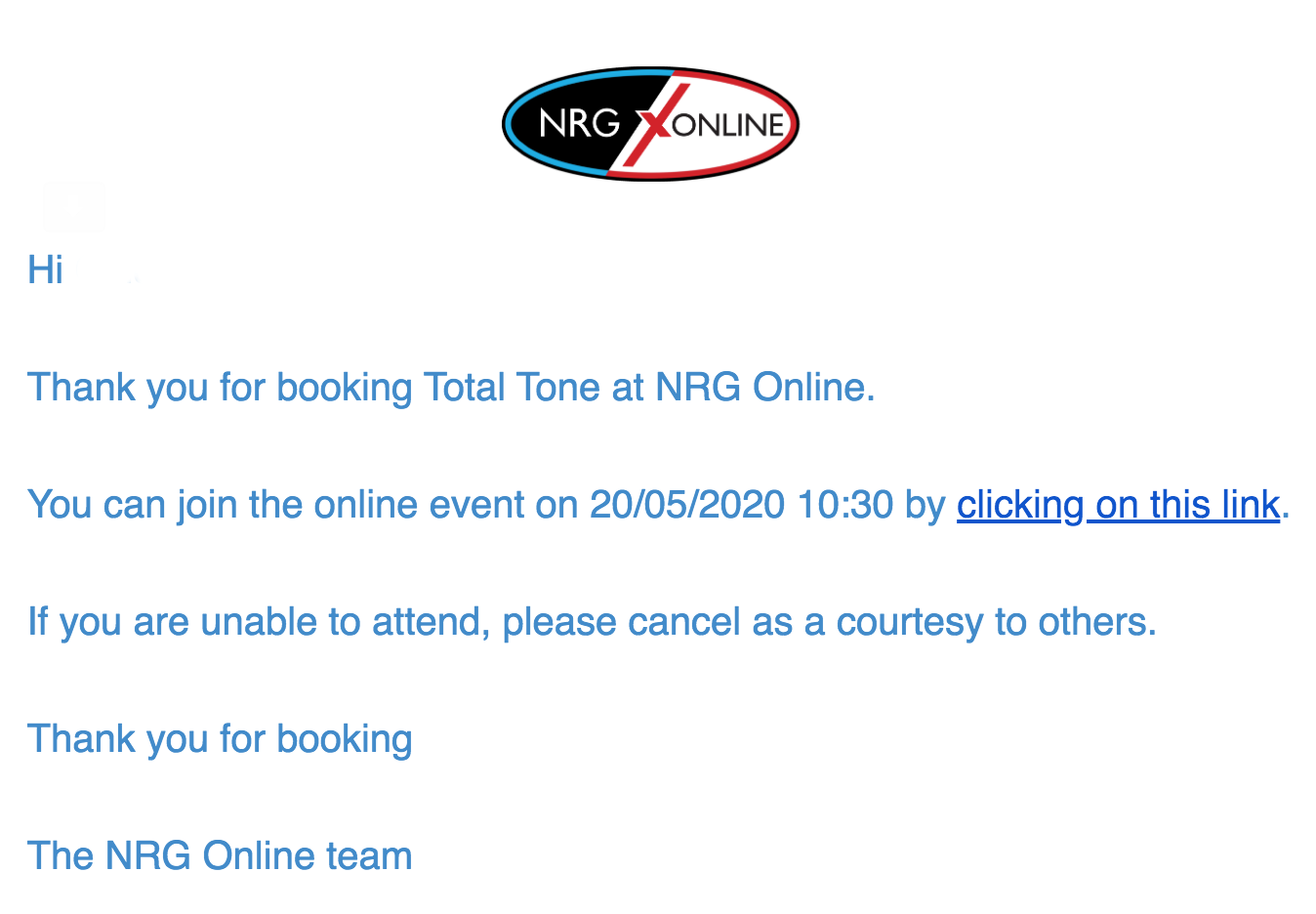 email confirmation email confirmation